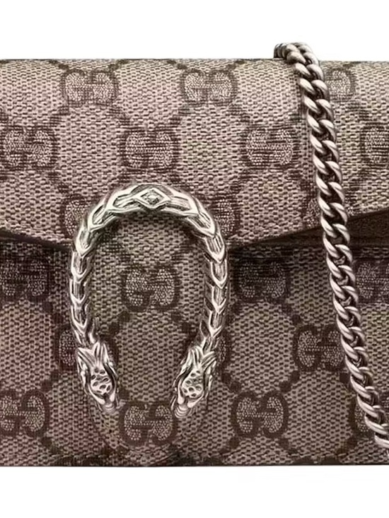 Gucci Handbags - Gucci Brown GG Supreme Dionysus Chain Crossbody